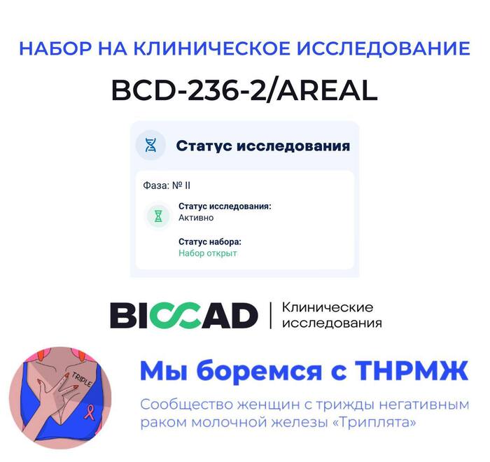 Набор на клиническое исследование BCD-236-2/AREAL