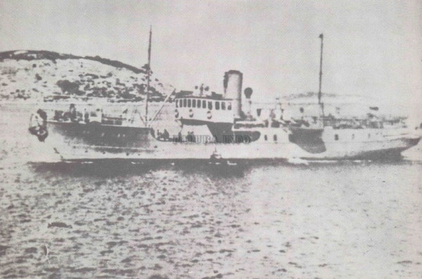 Первый партизанский грузовой пароход "Bakar"