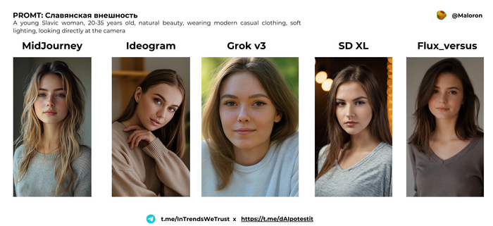     Midjouney, Ideogram, Grok, SD XL, FLUX