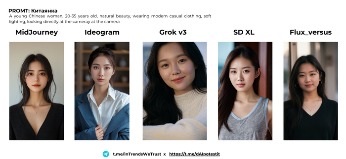     Midjouney, Ideogram, Grok, SD XL, FLUX