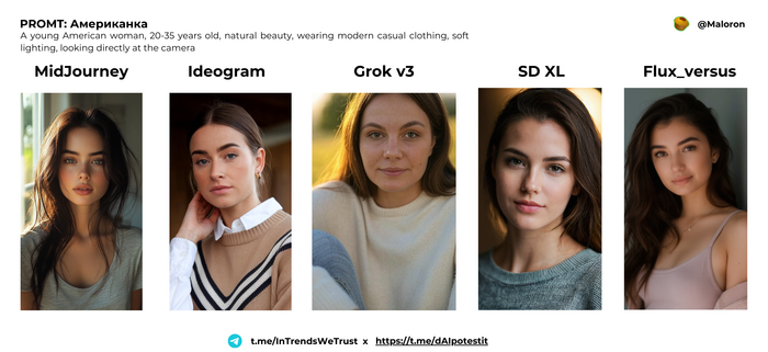     Midjouney, Ideogram, Grok, SD XL, FLUX