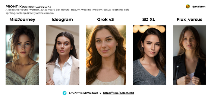     Midjouney, Ideogram, Grok, SD XL, FLUX