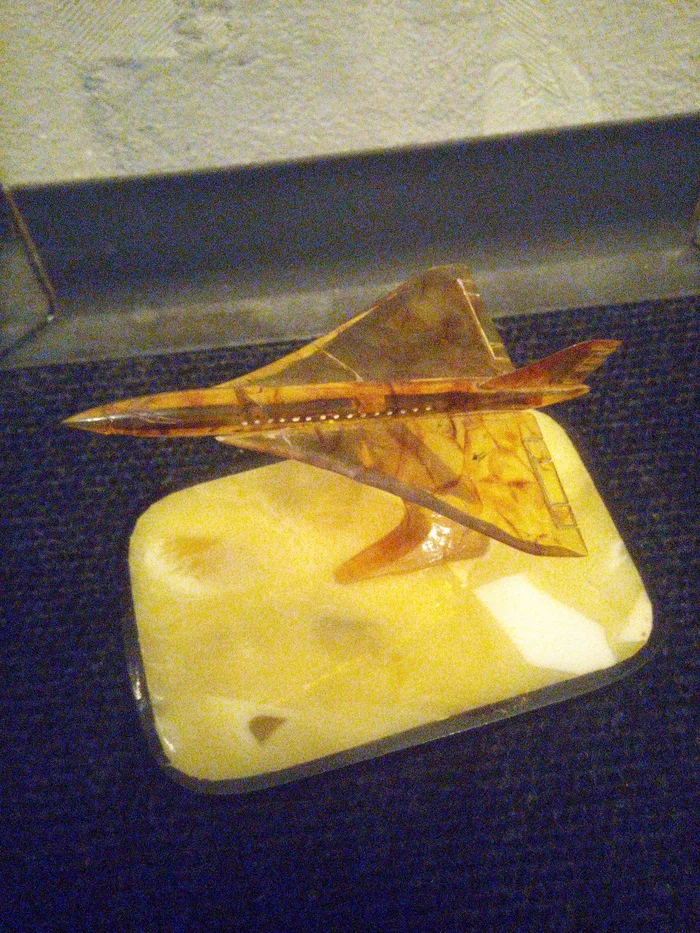 Old works - My, Amber, Handmade, Needlework without process, Airplane, Sailboat, Longpost