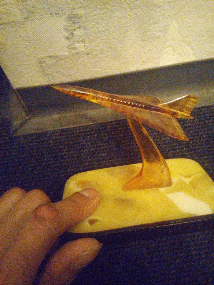 Old works - My, Amber, Handmade, Needlework without process, Airplane, Sailboat, Longpost