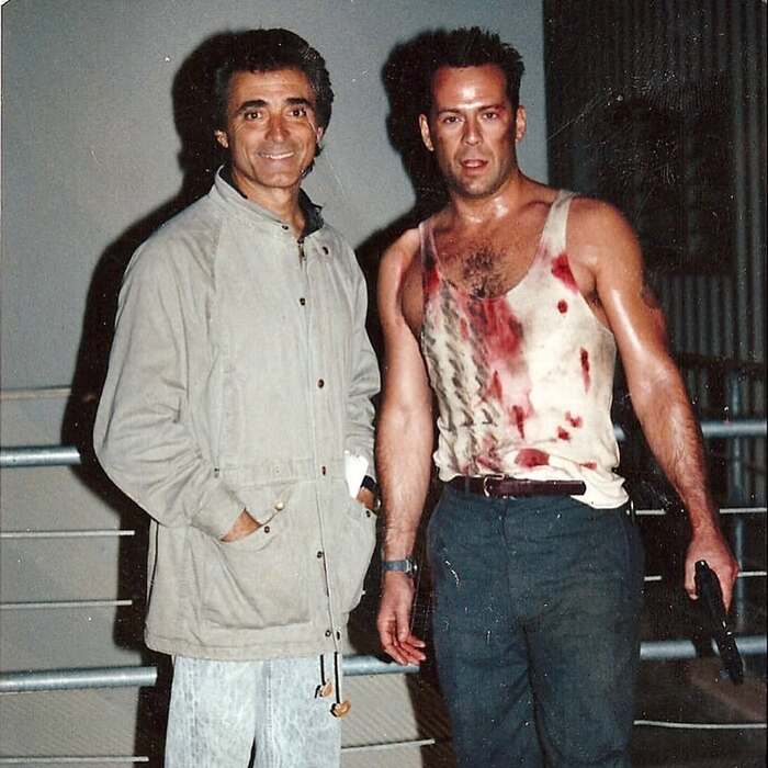 On the set of the film Die Hard - Боевики, Hollywood, Actors and actresses, Toughie, Longpost, Photos from filming