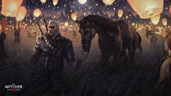 Pictures for the monitor screen for the game The Witcher 4 and The Witcher 3 - My, The Witcher 3: Wild Hunt, The Witcher 4, Images, Gamers, Familiarization, Screenshot, Computer games, Witcher, Longpost