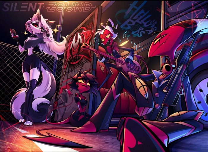   #2 ,  , , , Loona, Beelzebub, Helluva Boss, 