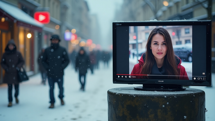 Доступный ютуб - арт в нейросети