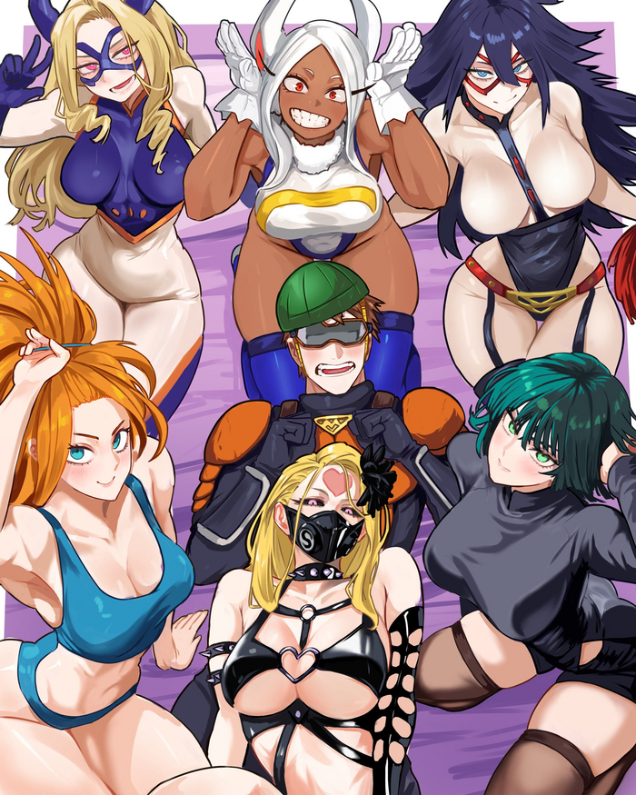    Anime Art, , Onepunchman, Fubuki, Captain mizuki, Monster Princess Do-S,   , Miruko, Mount Lady, Nemuri Kayama