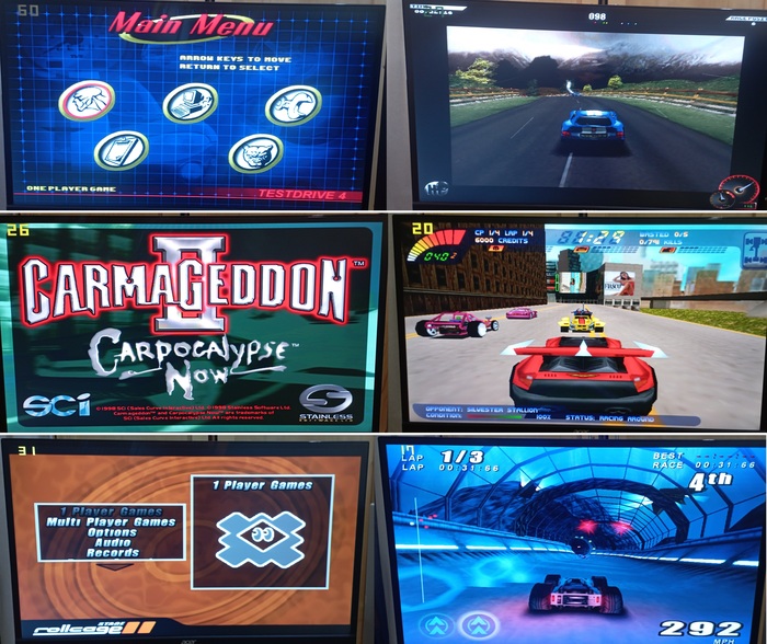 test drive 4 (1997) carmageddon 2 (1998) rollcage stage 2 (2000)