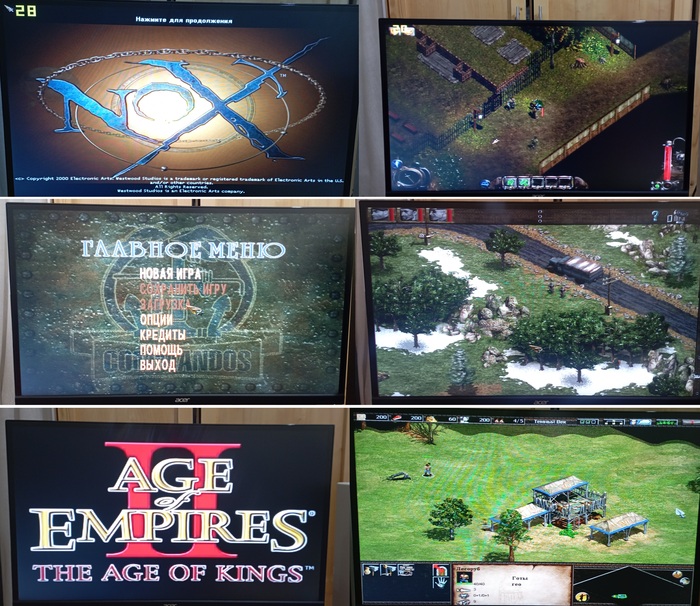 nox (2000) commandos (1998) age of empires (1997)