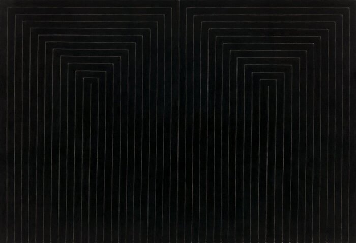 Фрэнк Стелла. Союз разума и скромности. Серия "Черная живопись". 1959