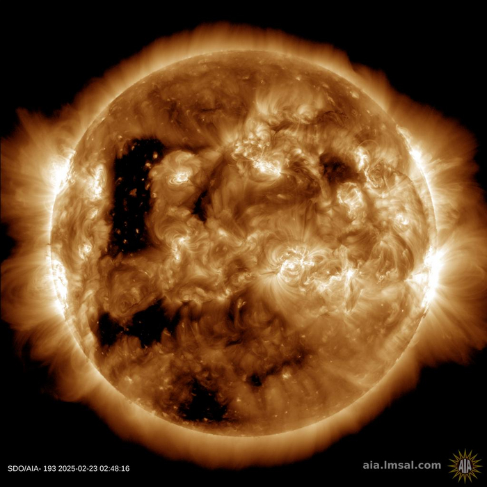 Корональная дыра 23.02.2025 / SDO/AIA