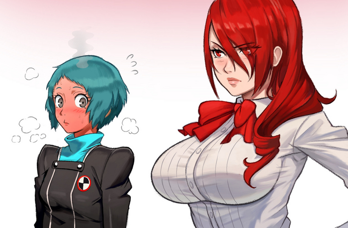  Anime Art, , , Persona, Persona 3, Yamagishi fuuka, Mitsuru kirijo