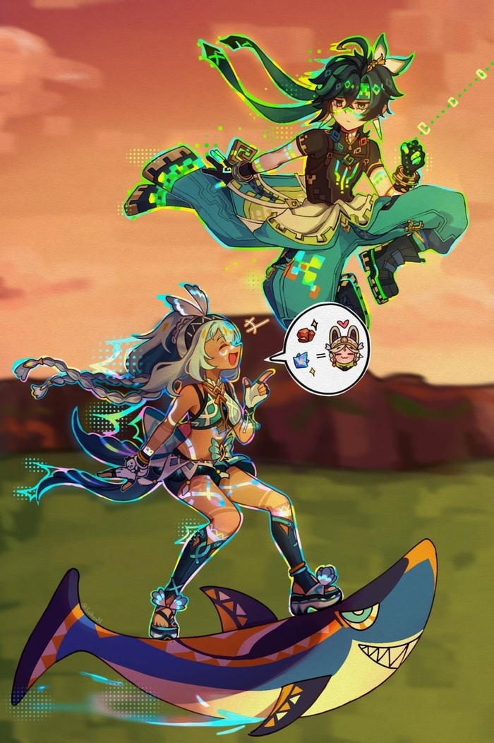      Genshin Impact, , Mualani (Genshin Impact), Kinich (Genshin Impact), Kachina (Genshin Impact), , 