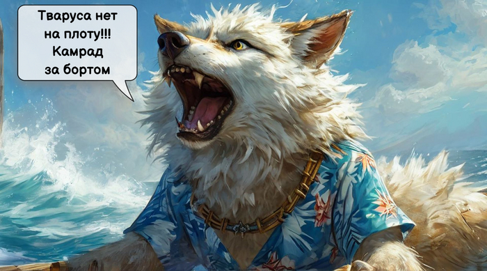    Wolfmks #873       Raft  , , Furry Art,   , 