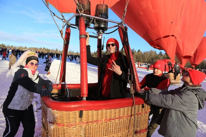 Festival of Hearts near Dmitrov - My, Aeronautics, Sport, Winter, The sun, Dmitrov, Longpost