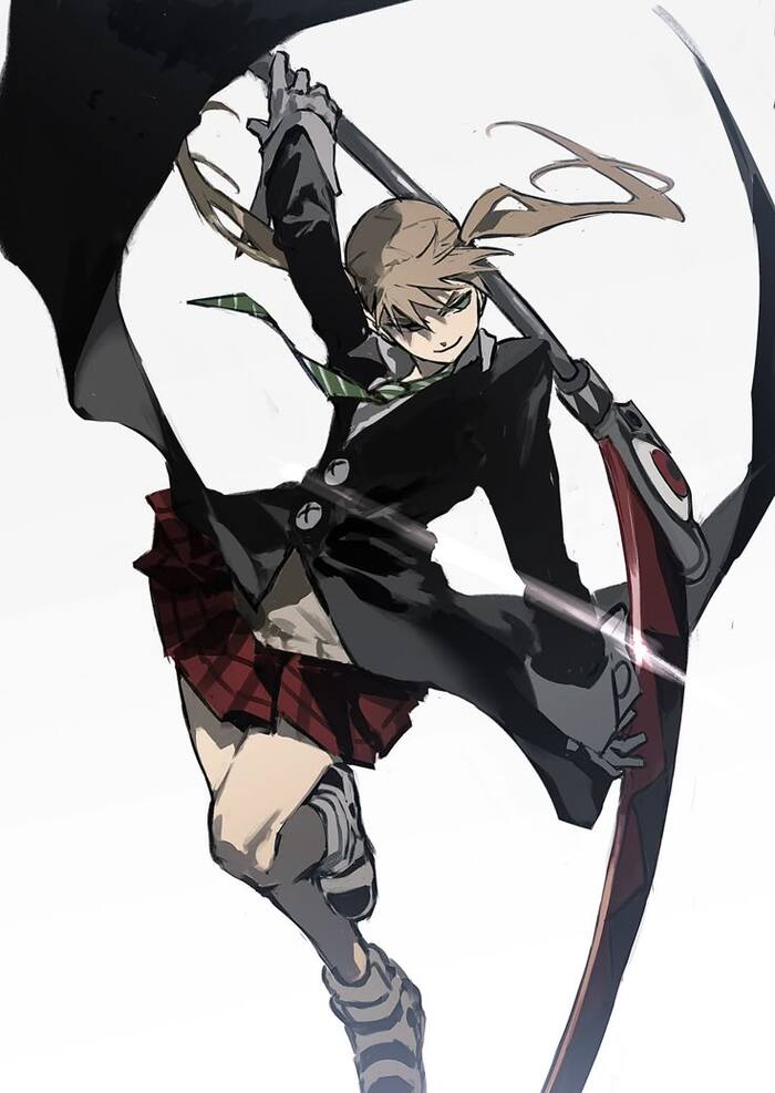  , , Anime Art, Soul Eater, Maka Albarn, Black Star, Death the Kid, 