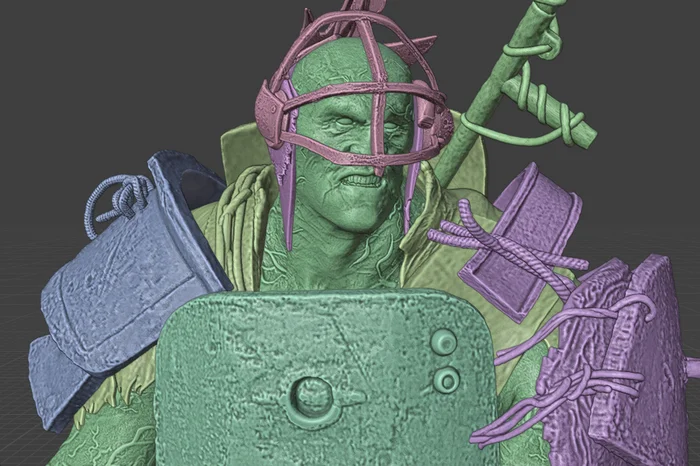 A boy with a puppy - My, 3D modeling, Painting, 3D печать, 3D printer, Figurines, Fallout, Fallout 4, Super Mutants, Longpost