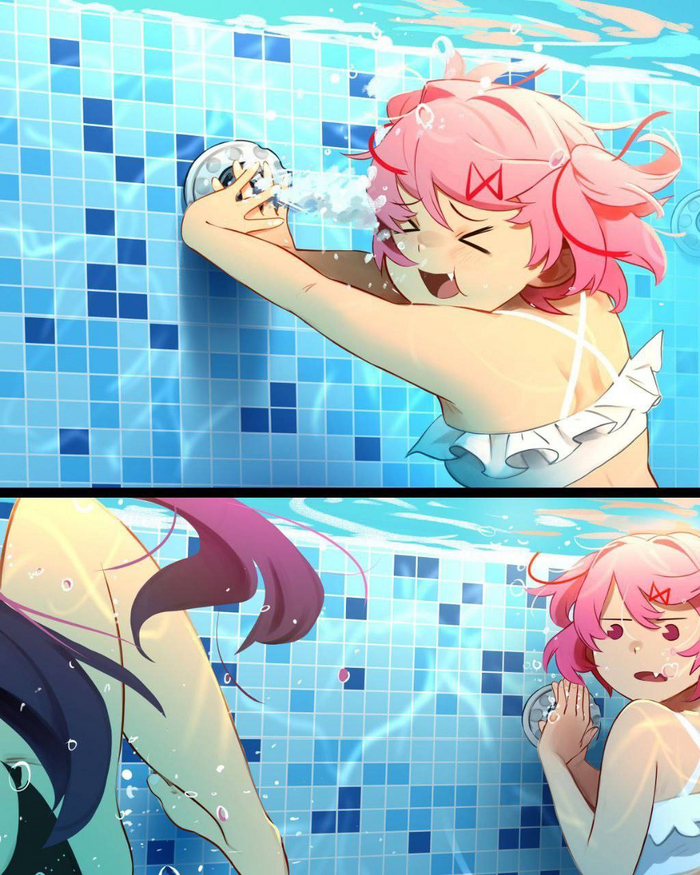         , Anime Art, Doki Doki Literature Club, ,  , Khyleri, Natsuki