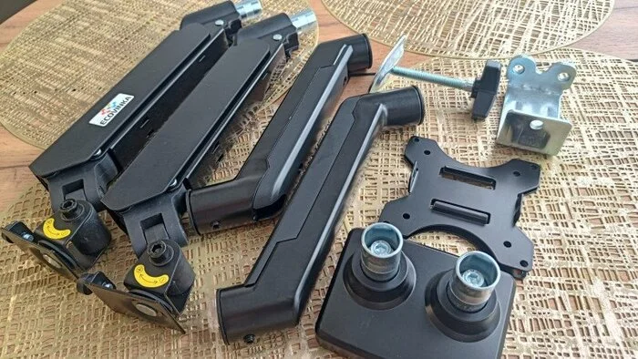 When One Monitor Is No Longer Enough. Review of the ECOVINKA M10-24 Monitor Bracket - My, Products, AliExpress, Распродажа, Advertising, Yandex Market, Stand, Монитор, Online shopping, Discounts, Aliexpress sale, Online Store, Longpost