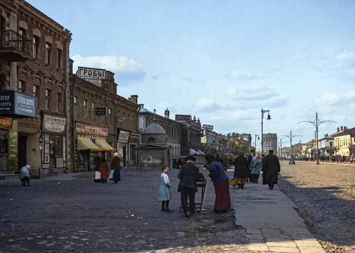 Цветные снимки Дореволюционной Москвы. Жизнь и виды города в начале ХХ века. Часть V 20 век, 19 век, Историческое фото, Старое фото, История города, Российская империя, История России, Фотография, Колоризация, Москва, Длиннопост