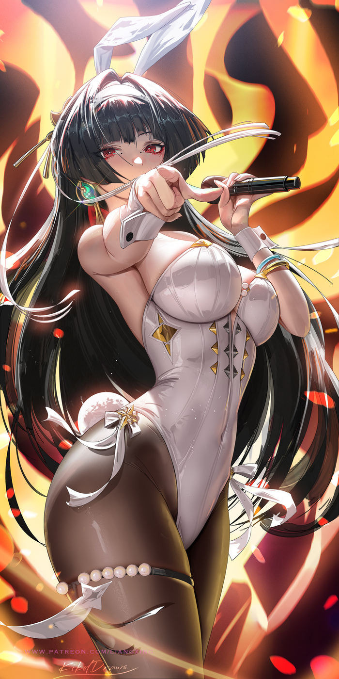    Astra Yao Anime Art, , , , Astra Yao (zzz), Zenless Zone Zero, Liang Xing, Bunnysuit, Bunny Ears,   