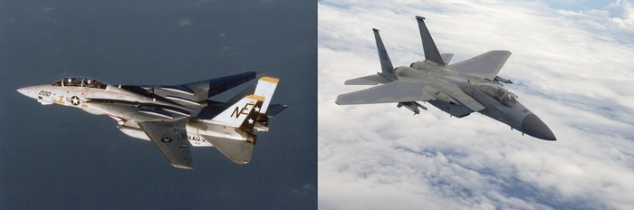 Противостоять МиГ-25 смогли только самолёты четвёртого поколения, такие, как палубный истребитель-перехватчик F-14A Tomcat и тяжёлый истребитель F-15 Eagle