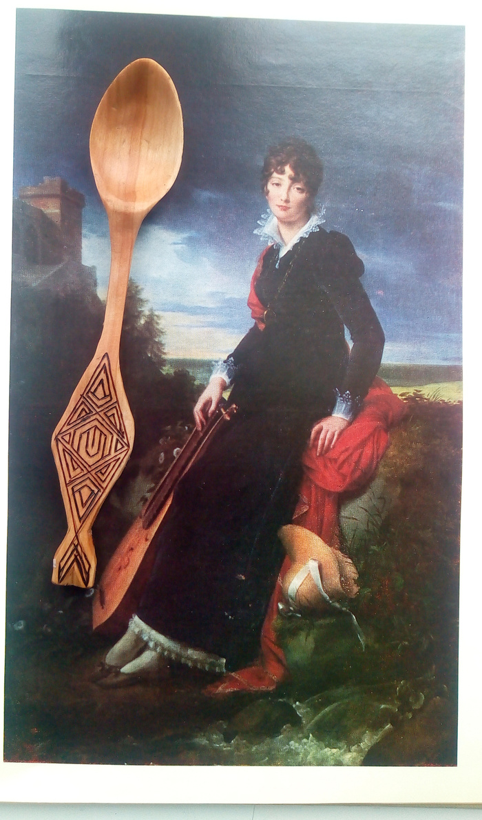 Кофейная ложка из ивы