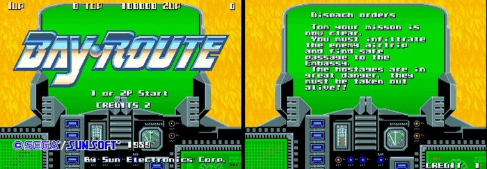 Bay Route - Arcade Contra game  , Dendy,  , Contra, 