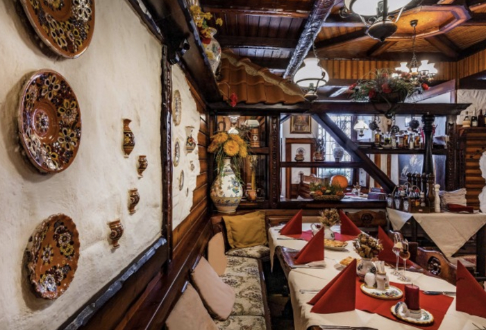 Моравский ресторан - вид изнутри.