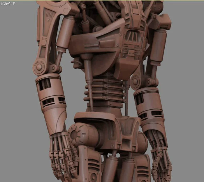 T-600 Terminator Salvation V2 3D print model - Моё, 3D печать, Терминатор, Моделизм, Масштабная модель, Покраска миниатюр, Терминатор 2: Судный день, 3D принтер, Конструктор, Покраска, Стендовый моделизм, Wh miniatures, Salvation, 3D моделирование, Коллекция, Сборка, Роспись, Крафт, Длиннопост