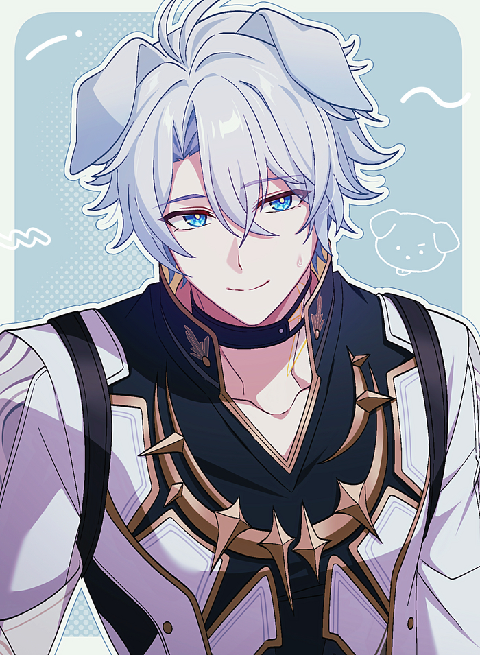 Phainon Anime Art, , , Honkai: Star Rail, Phainon (Honkai: Star Rail), Animal Ears, 