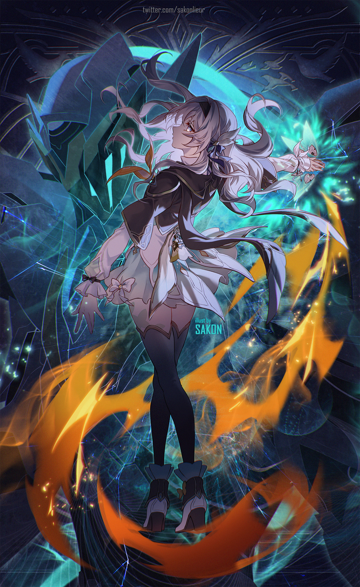 Firefly Anime Art, , , , Honkai: Star Rail, Firefly (Honkai: Star Rail)