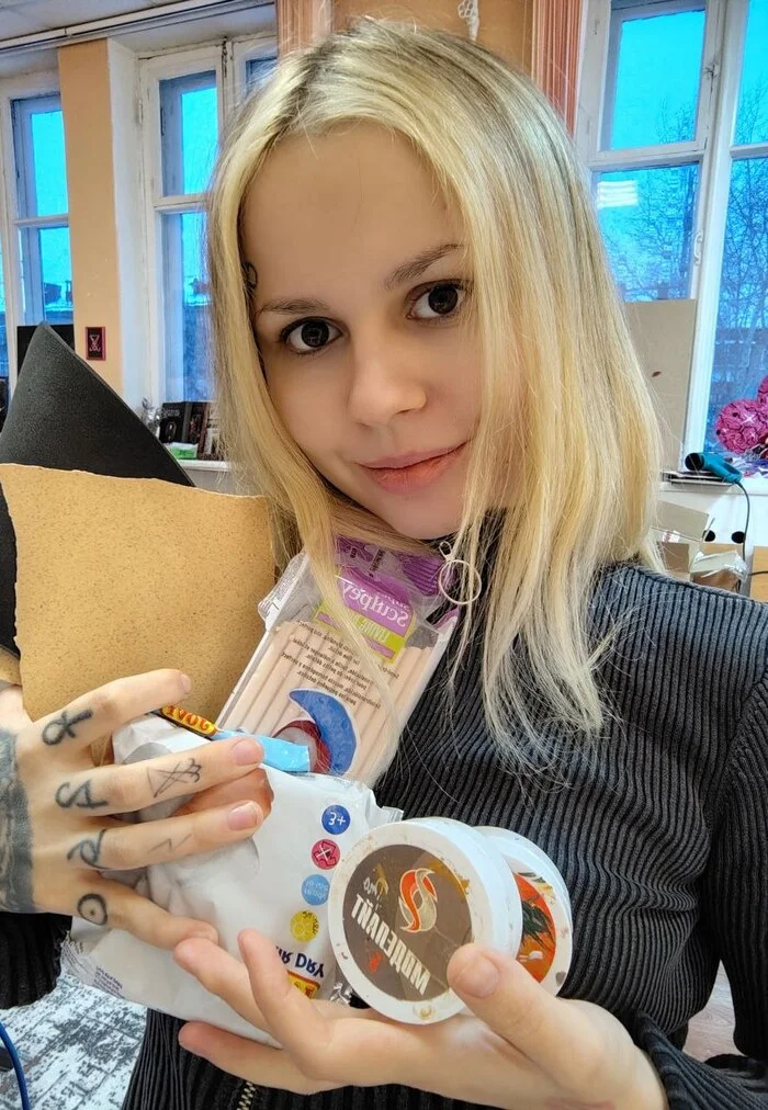 Top materials for crafting or creating anything that comes to mind - My, Needlework with process, Creation, Handmade, Creative people, Crafts, Girl with tattoo, Girls, Лепка, Longpost