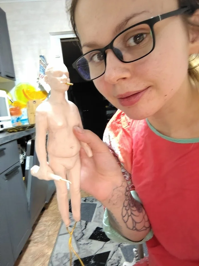 Top materials for crafting or creating anything that comes to mind - My, Needlework with process, Creation, Handmade, Creative people, Crafts, Girl with tattoo, Girls, Лепка, Longpost