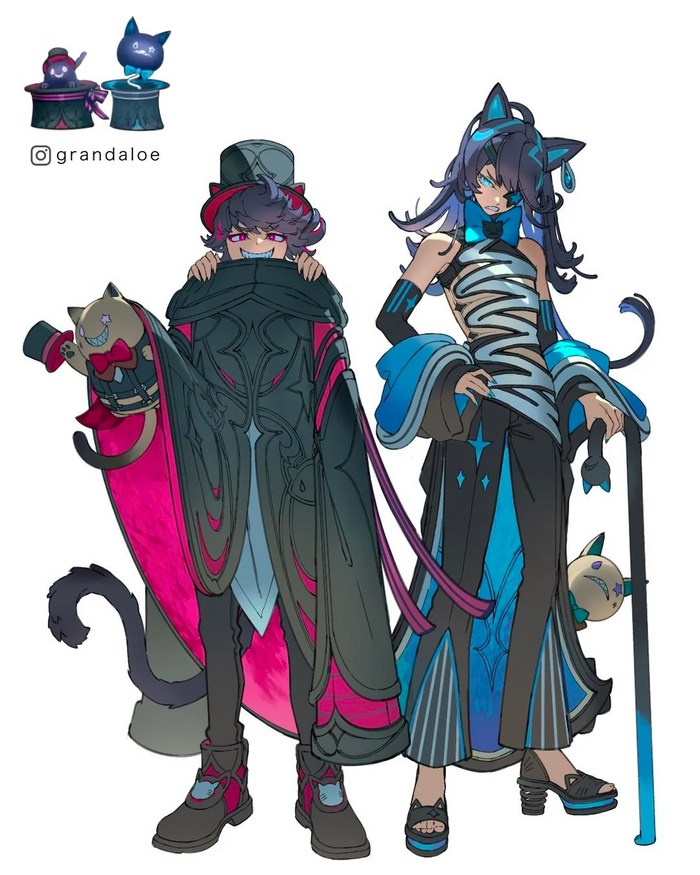 Шляпные коты Лини и Линетт