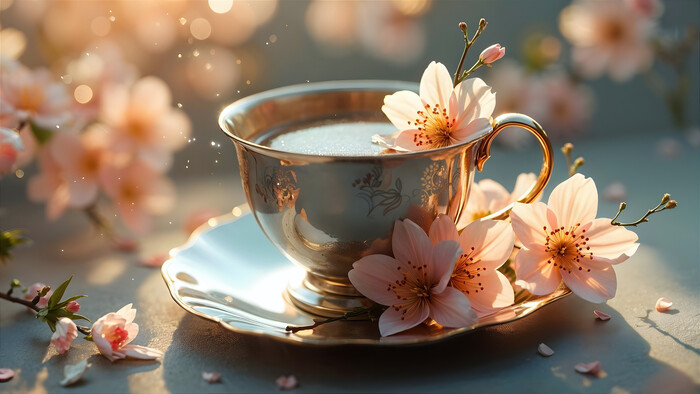 Кофе весенним утром