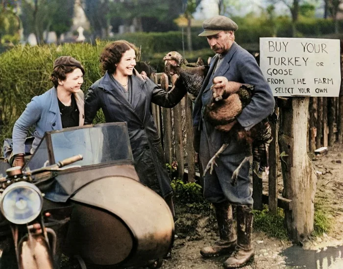 Любопытные фотографии из прошлого Великобритании. 20 раскрашенных фотографий ХХ века. Часть XVI Старое фото, Историческое фото, 20 век, Великобритания, Лондон, Англия, Колоризация, Длиннопост