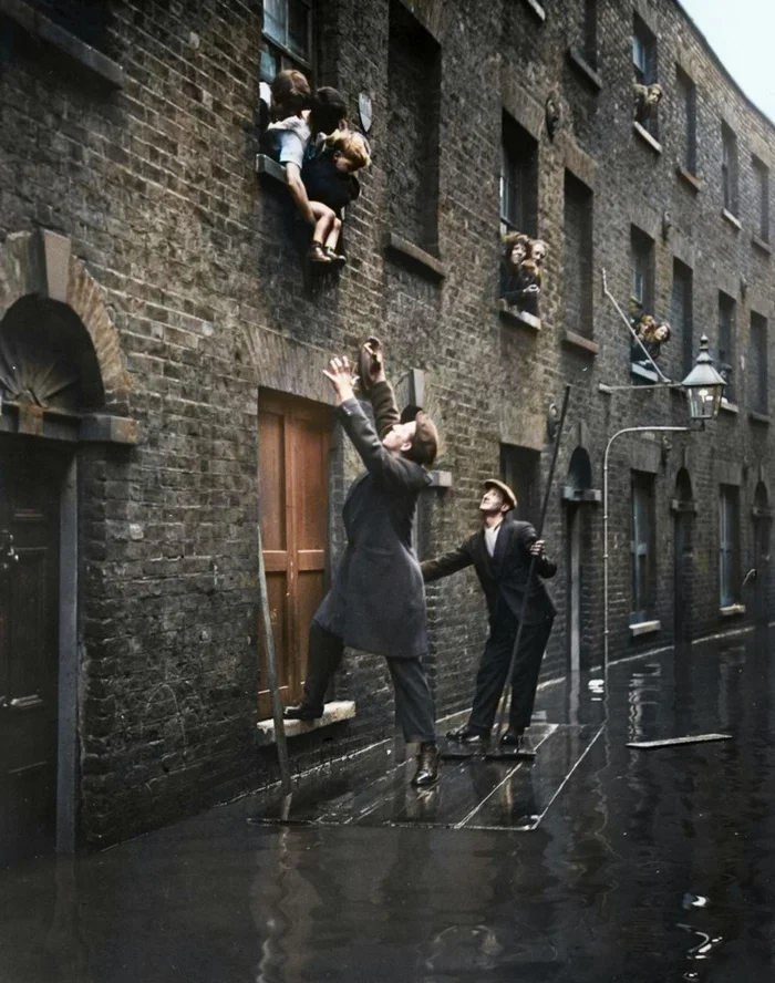 Любопытные фотографии из прошлого Великобритании. 20 раскрашенных фотографий ХХ века. Часть XVI Старое фото, Историческое фото, 20 век, Великобритания, Лондон, Англия, Колоризация, Длиннопост
