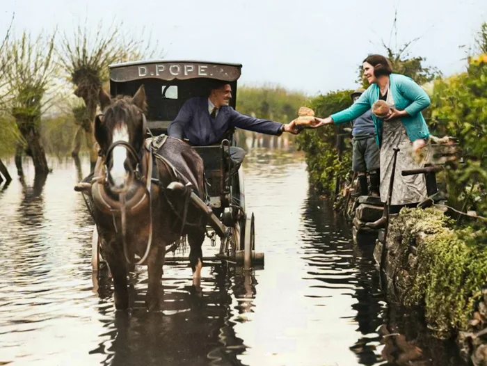 Любопытные фотографии из прошлого Великобритании. 20 раскрашенных фотографий ХХ века. Часть XVI Старое фото, Историческое фото, 20 век, Великобритания, Лондон, Англия, Колоризация, Длиннопост