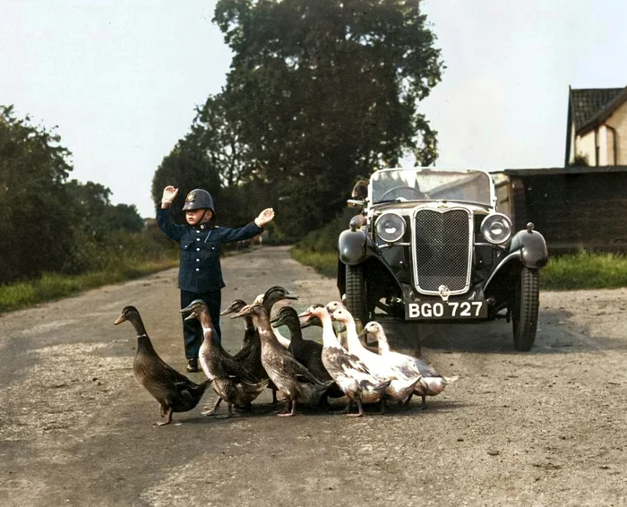 Любопытные фотографии из прошлого Великобритании. 20 раскрашенных фотографий ХХ века. Часть XVI Старое фото, Историческое фото, 20 век, Великобритания, Лондон, Англия, Колоризация, Длиннопост