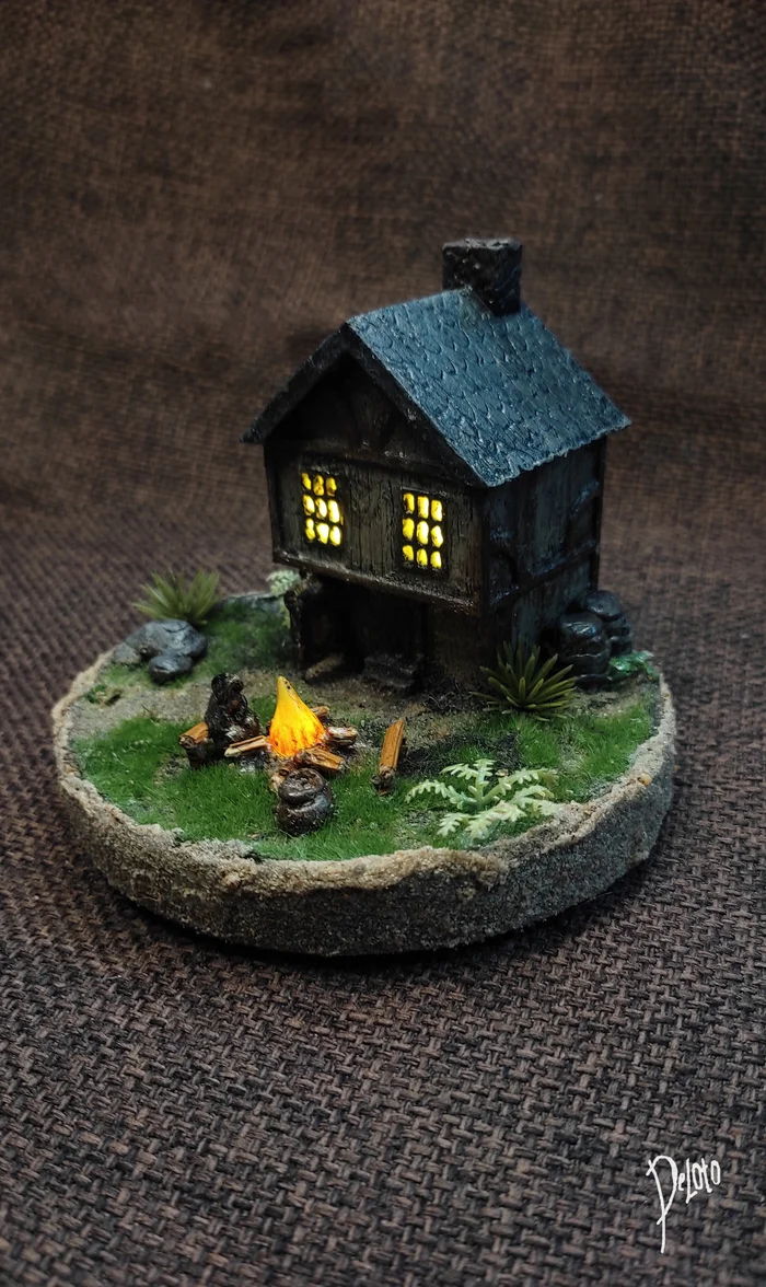 Diorama based on HOMM3 - My, Craft, Handmade, Needlework without process, Computer games, Crafts, Diorama, Miniature, HOMM III, Heroes III HD, Longpost