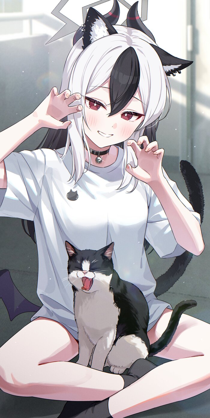 , Anime Art, , , Blue Archive, Onikata Kayoko,   , , , Animal Ears, , 