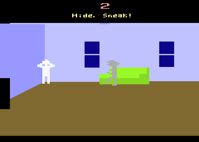 Sneek-n-Peek: Unusual, but Pointless - My, Retro Games, Consoles, Atari 2600, Hide and seek, Childhood of the 90s, Games, Old school, Oldfags, Stupidity, Yandex Zen (link), Longpost