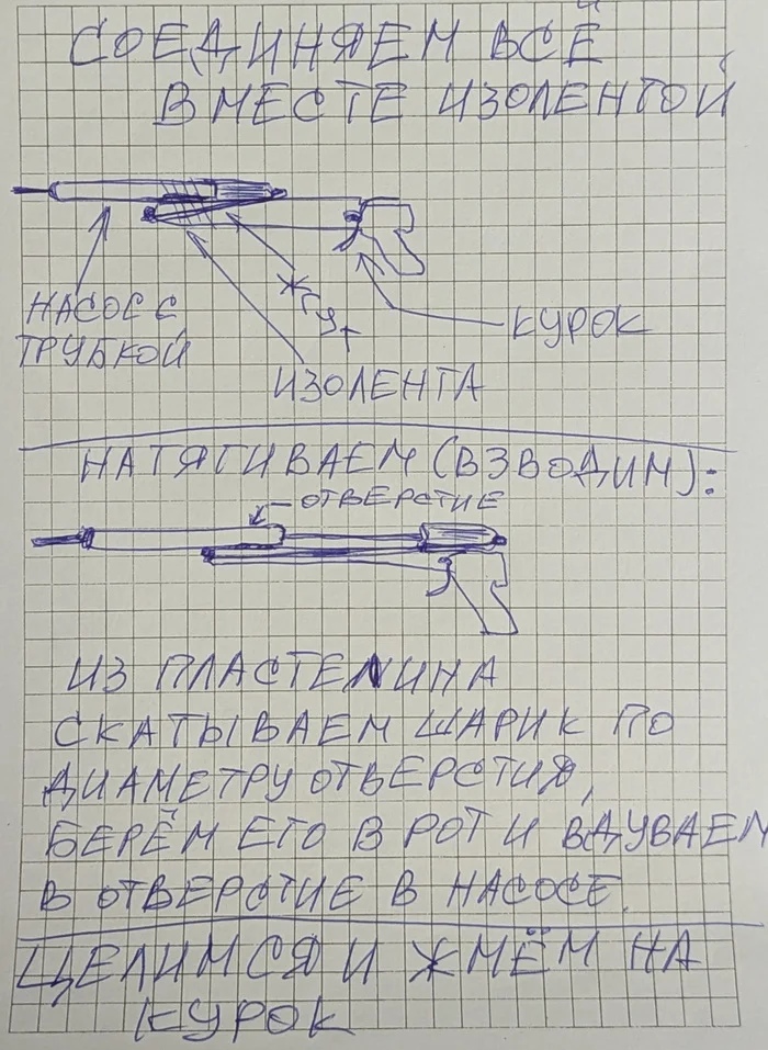 Воздушка из детства своими руками - Моё, Детство, Своими руками, Воспоминания из детства, Детство в СССР, Поделки, Длиннопост, Инструкция