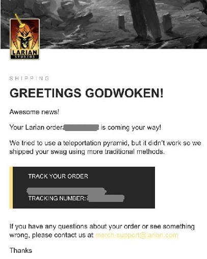 "Мы пытались использовать телепортационную пирамиду, но это не сработало, поэтому мы отправили ваши сувениры, используя более традиционные методы."