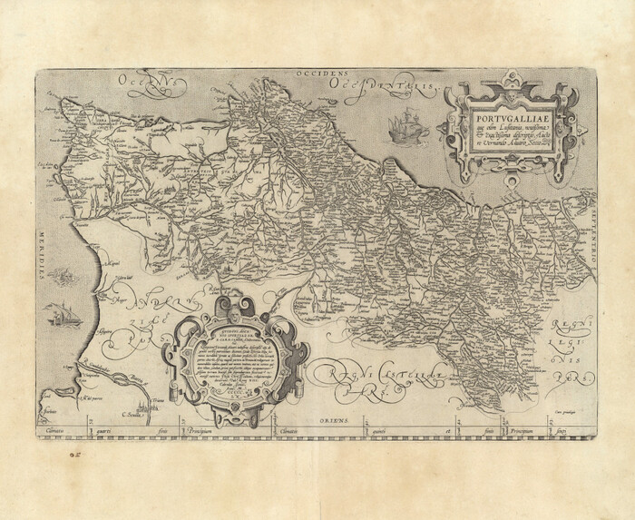 Карта Португалии, 1608 г