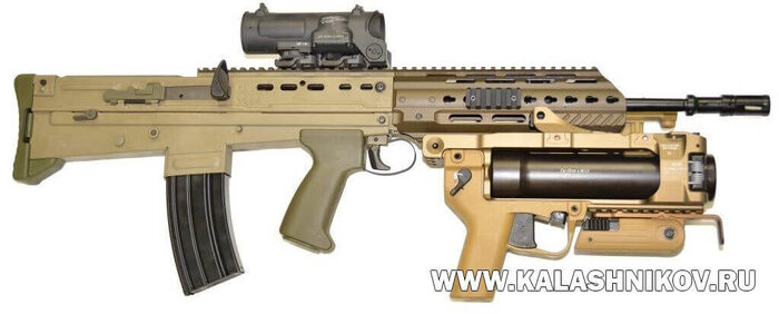 До версии A3 британские буллпапы L85 доводили специалисты немецкой компании Heckler & Koch