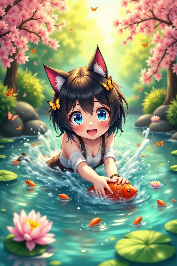    , , , Animal Ears, Anime Art, Flux, 